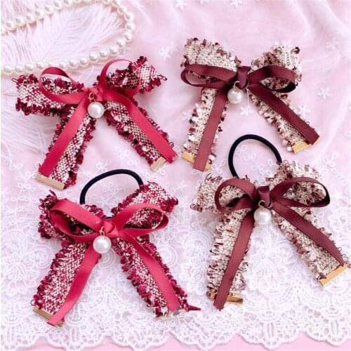Lolita Hairpin Hairband Bowknot Hair Accessories Hair Side Clip Hair Circle Cosplay Hair Accessories D671