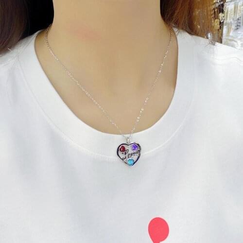 2020 New zircon Heart Necklaces For Women Jewelry Golden Chain Choker Necklace Women Heart Pendant Necklaces Female Gifts