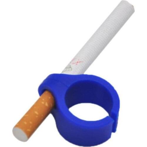 1Pcs Silicone Smoker Finger Ring Hand Rack Cigarette Holder Smoking Accessories for Game Player Driver Hand Free