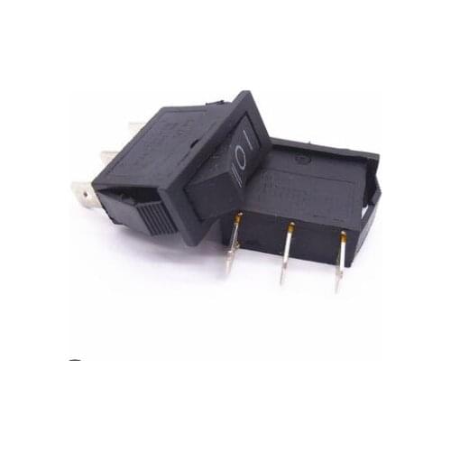 10 pcs/lot AC 15A 250V /20A 125V 3 Pin SPDT KCD3 ON-OFF-ON 3 Position Boat Rocker Switch black