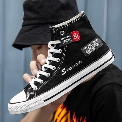 2021 Hot Sale Autumn Flat Men Vulcanized Shoes New Fashion Student Casual Thin Bottom Breathable Jogging Walking Size 39-44