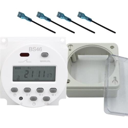 2021 best CN101A digital timer switch weekly timer microcomputer time switch time range1min-168H with waterprroof shell and wire