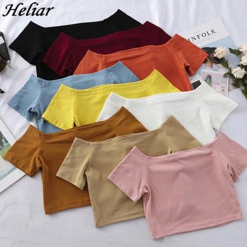 Women 2021 Summer Women T-shirt Women Plus Size Fashions Solid T-shirt Women Cotton Square Neck Tee Shirt Female