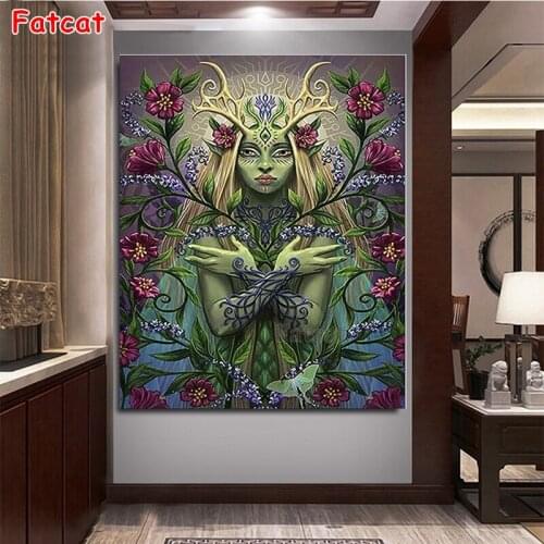 Diamond painting Flowers Fairy Diamond embroidery Diy diamond square/Round drill rhinestone pasted Crafts Needlework PP1586