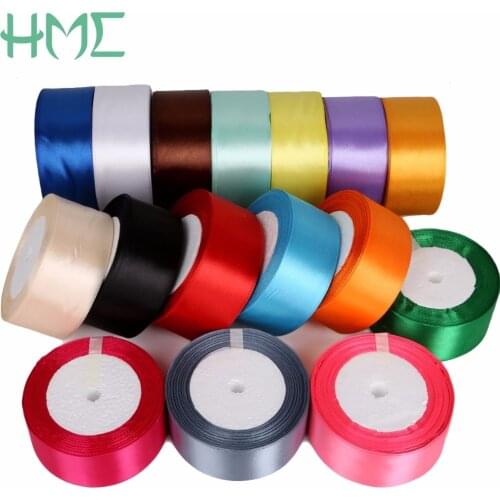 Satin Ribbon Decorative 25 Yards/roll 38mm(1-1/2") Ribbons for DIY Box Bow Craft Decor Wedding Party Decoration High Quality
