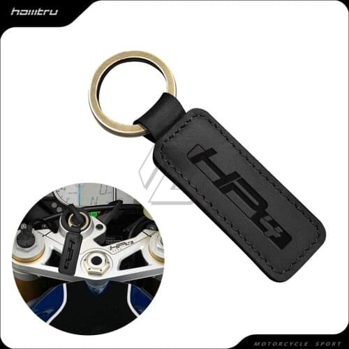 Motorcycle Keychain Motocross Cowhide Key Ring Fits for BMW Motorrad S1000RR HP4 Race