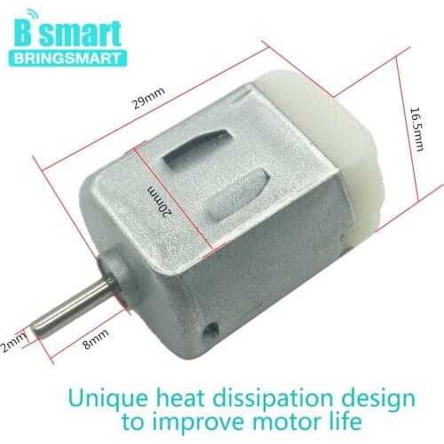 Bringsmart 4pcs 130 3V DC Motor High Speed for toy car wheel micro electric motor mini fan DIY robot parts