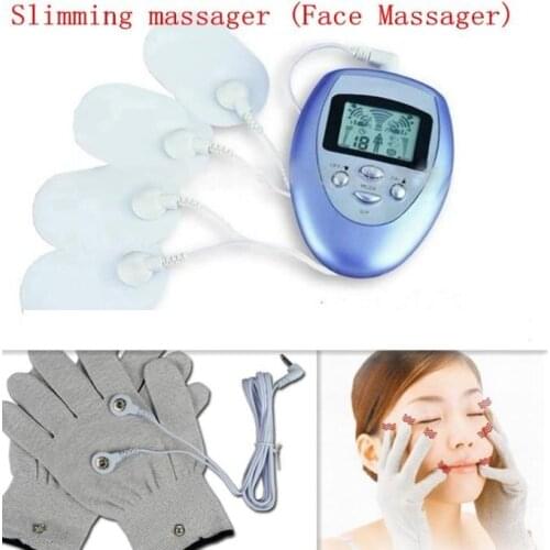Shock Therapy Tens Digital Therapy Machine Full Body Massager Pain Relief Fitnessan Electro E-Stimulation +1pair Electrode glove