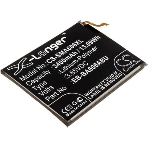CS 3400mAh/13.09Wh battery for Samsung Galaxy A60,Galaxy A60 2019,SM-A606,SM-A6060,SM-A6060/DS,SM-A606F EB-BA606ABU