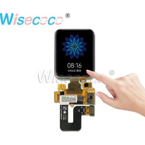Wisecoco 1.78" 368*448 AM-OLED Screen IPS OLED Display with Touch Digitizer PCAP Sensor for Smart Watch Wristwatch