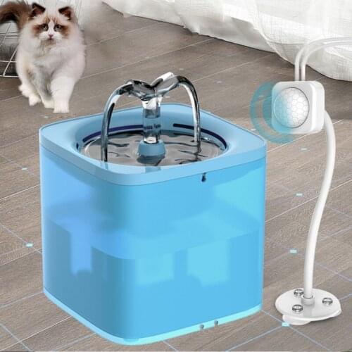 Pet Water Dispenser 2L Cat Dog Automatic Circulating Water Fountain Intelligent Sensor For Cats Dogs Drinking Water Feeder