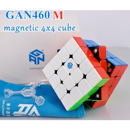 GAN460M Magnetic 4x4x4 Magic cube GAN460 M 4x4 speed cube GAN 460M puzzle cube 4x4x4 cubo magico GAN 460