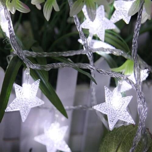 Battery Operated String Lights Star Fairy Lights 2.5M 20 LED for Bedroom Garden Christmas Wedding Party Holiday Decoration