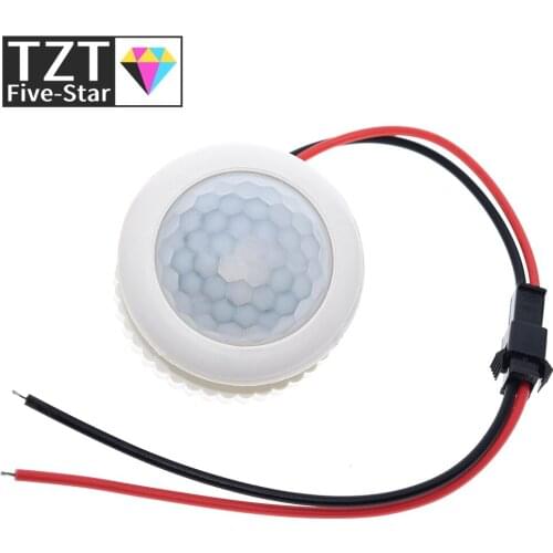 TZT 220V 50HZ PIR IR Infrared Human Induction Lamp Switch Light Control Ceiling Light Motion Sensor On Off 3-6m Top