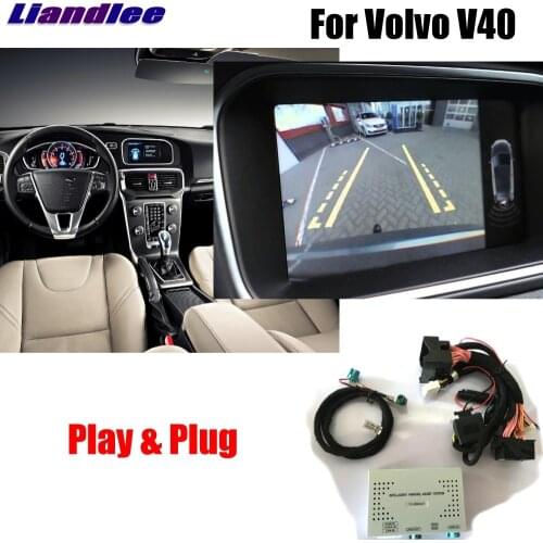 Liandlee Parking Camera Interface Reverse Back Up Camera Kits For Volvo V40 2013~2016 Display Upgrade
