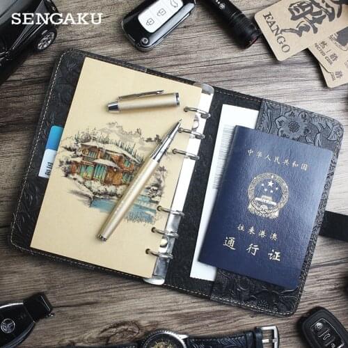 Hot Sale 100% Genuine Leather Notebook Handmade Vintage Cowhide Diary Journal Sketchbook Planner TN travel notebook cover