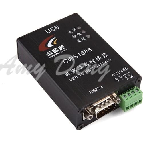 Magnetically coupled isolation converter, USB, 232USB to RS485/422, industrial lightning protection, own power, CWS1688