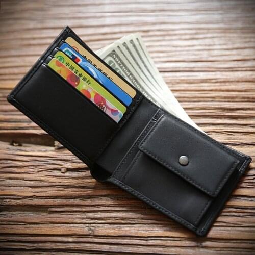 2020 Genuine Leather Wallet For Men Male Real Cowhide Mens Business Short Bifold Purse With Card Holder Coin Pokcet Money Bag