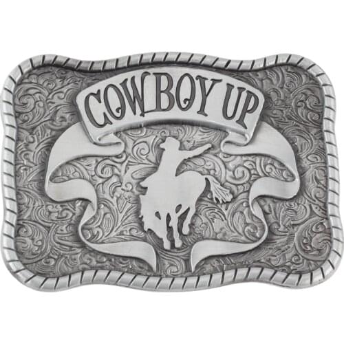 Cowboy up belt buckle Alloy belt accessories