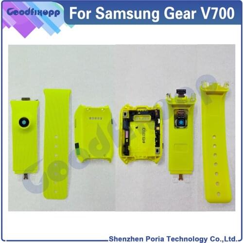 Watch Back Cover Case Watchband For Samsung Gear V700 SM-V700 Watch Replacement Parts Rear Housing Case Watch Strap Bracelet