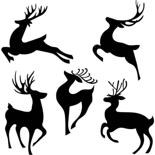 Set Of Running Deer Metal Cutting Dies New Diy Emboss Stencil Scrapbooking Dies For Card Making 2021