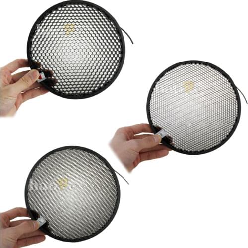 Haoge 3PCS 20 40 60 deg Honeycomb Grid Set for Profoto Zoom Reflector 2 /Grid holder