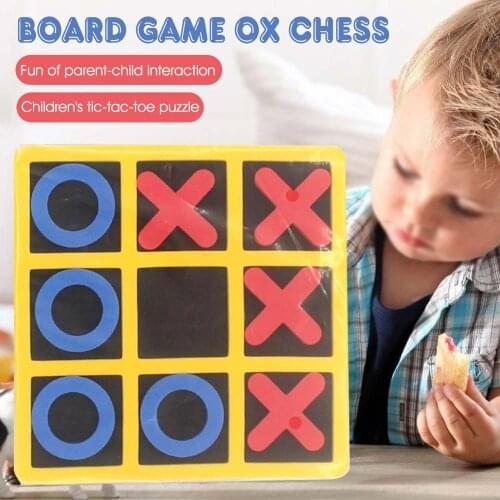 2 Styles Board Game OX Chess Parent-Child Interaction Leisure Interactive Game Intelligent Educational Toys For Entertainment