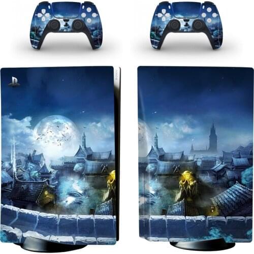 Scenery PS5 Standard Disc Edition Skin Sticker Decal Cover for PlayStation 5 Console & Controller PS5 Skin Sticker Vinyl