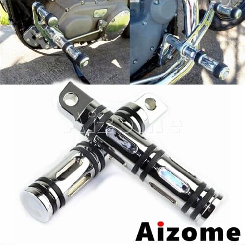 2X Billet Aluminum Motorcycle Footpeg Male Footrest for Harley Dyna Sportster Touring Softail Driver Passenger Highway Foot Pegs