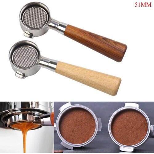 Coffee Bottomless Portafilter for Delonghi EC680/EC685 Filter 51MM Replacement Filter Basket Coffee Accessories