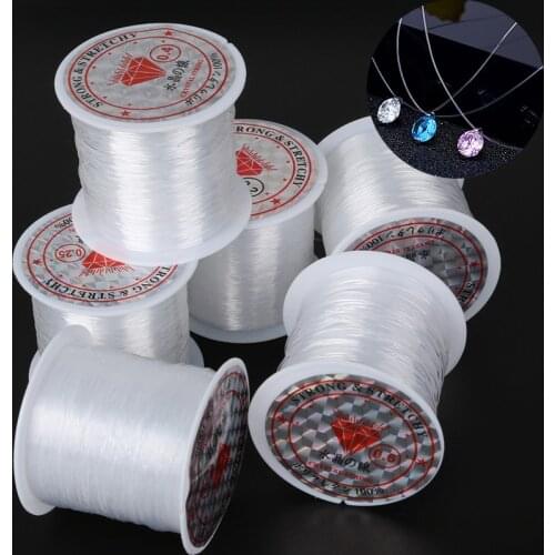 Transparent/Clear Strong 0.2/0.25/0.3/0.35/0.4/0.45/0.5/0.6mm For Fish Stretch Line Nylon String Beading Wire Cord Thread