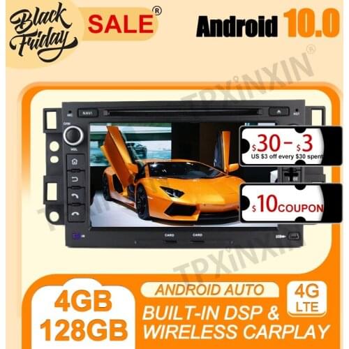 PX6 IPS Carplay Android 10.0 4G+128G For Chevrolet Aveo Captiva 2002-2011 Multimedia Player Auto Radio Tape Recorder GPS Navi