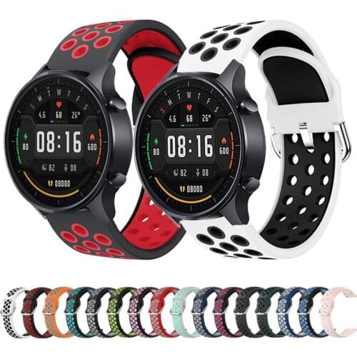 22mm 20mm strap for xiaomi mi watch color band silicone wristband bracelet band for xiaomi haylou solar ls05 ls02 Accessories