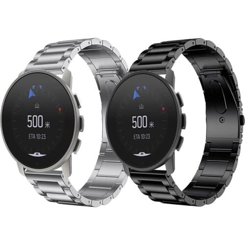 22mm Titanium Strap For Suunto 9 Peak Watch Band Metal Stainless steel clasp Bracelet Wristband Replace Watchband Accessories