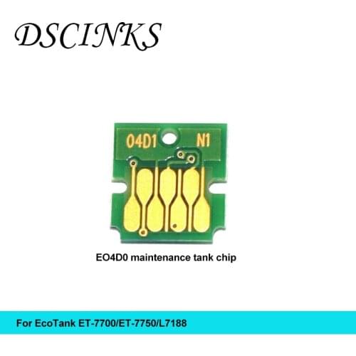 Maintenance tank chip for epson E04D0 maintenance tank for Epson EcoTank ET-7700 ET-7750 L7188 maintenance box