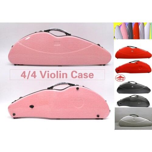 Pink violin case 4/4 Composite materials Weight-bearing 150kg Two code lock