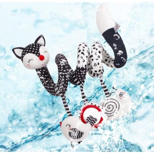 D7WF Cute Mirror&Bird Shaped Stroller Hanging Plush Accessories Early Educational Toys Bed Around Hanging Supplies Plush Made