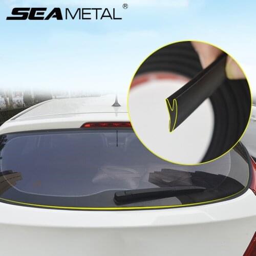 Car Rear Window Seal Strip 2m Y Shape Auto Rubber Sealing Strips Universal for Hatchback SUV Window Sealant Automotive Goods