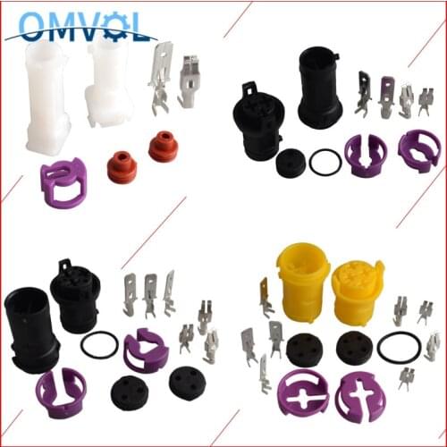 1Set 1/2/3/4P 6.3 waterproof male and female plug on the plug Wire Connector