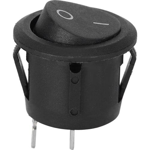 10pcs Rocker Switch KCD1 ON-OFF 2Pin Round Boat Power Switch 6A250VAC/10A125VAC