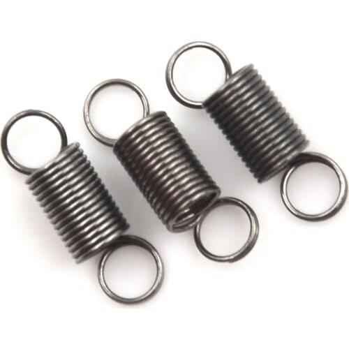 10pcs/lot Stainless Steel Stretch To 30MM Small Tension Spring With Hook For Tensile DIY Toys