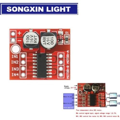 10pcs DC 2V-10V 1.5A MX1508 DC Motor Driver Module 2 Way 4-Wire 2-Phase PWM Speed Dual H-Bridge Stepper Motor Driver L298N