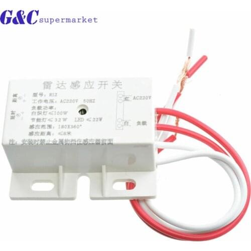 220V 50Hz LED Microwave Radar Sensor Switch Body Motion Detector Light Module Home Control PIR Infrared Ray diy electronics