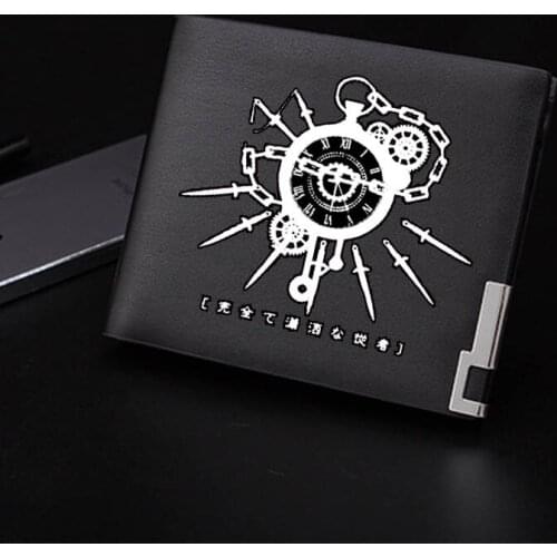 Anime Pattern Wallet TouHou Project Unisex Purse Pu Leather Short Style Wallet Clips Card Holder Money Bag for Teens Student