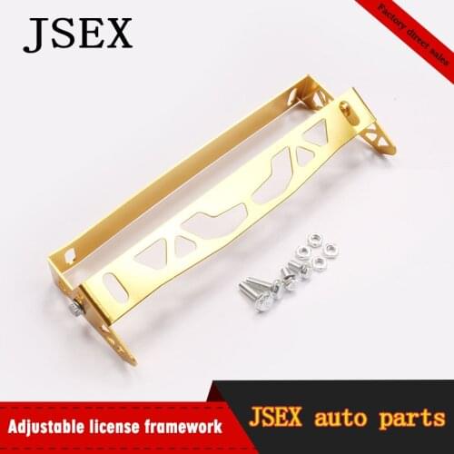 Car Universal Aluminum Adjustable Rotating Auto License Plate Frame License Plate Holder Solid For BMW VW FORD Toyota Honda