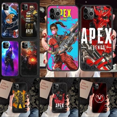 Game Apex Legends Phone Case Cover Hull For iphone 5 5s se 2 6 6s 7 8 12 mini plus X XS XR 11 PRO MAX black soft hoesjes art