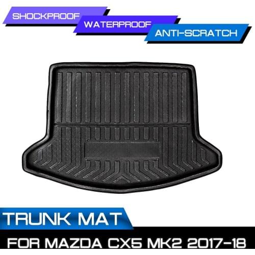 For Mazda CX-5 CX5 MK2 2017 2018 Rear Trunk Cargo Boot Liner Car styling Interior Accessories Waterproof Mat Shockproof