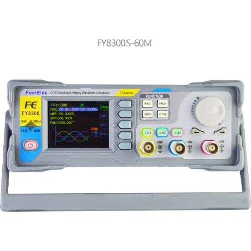 TZT FY8300S-20M 20MHz 60M 60MHz3-Channel DDS Function Arbitrary Waveform Signal Generator 4CH TTL Level Output