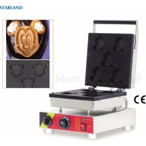 Commercial Waffle Machine Stainless Steel Cute Cartoon Shape Electric Waffle Maker Non-Stick Waffle Machine Cake Maker