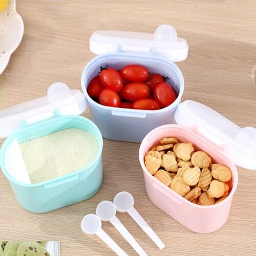 Baby Milk Powder Box Food Storage Snack Container Portable Mini Milk Container Outdoor Food Snack Storage Can